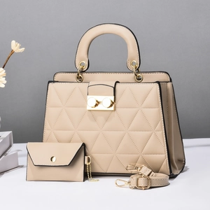 Geometric Quilted Handbag Women PU Leather Crossbody Bag Elegant Shoulder Bag With Handle And Removable Strap Mini Pouch