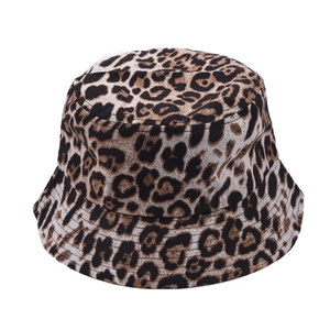 Bob classique pour femme avec imprimé léopard en toile épaisse marron et noir sur blanc