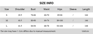 Guide des tailles pour robe sans manches avec mesures du buste, de la taille et des hanches