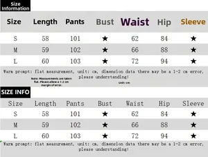 Detailed size chart for mesh V-neck tie-up top and bodycon skirt set in cm