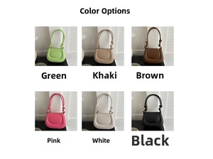 Minimalist saddle bag collection in six colors with stylish knotted shoulder strap details