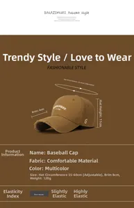 Detailed product dimensions and specifications for this distressed cotton baseball cap