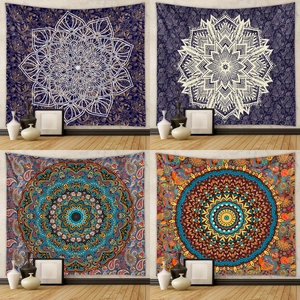 Mandala Tapestry Wall Hanging Bohemian Paisley Polyester Decoration For Bedroom Living Room Home Aesthetic Digital Print