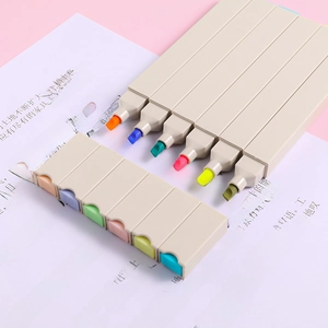 Morandi soft tip highlighters set of 12 colors for students aesthetic stationery