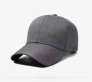 Detail of grey baseball cap with classic texture and 3D CLASS letter embroidery