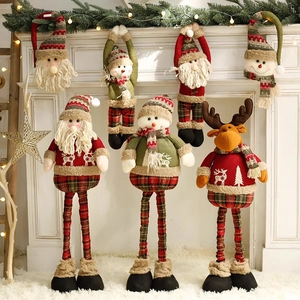 Christmas tree plush gnomes Santa Snowman Reindeer decorations for home fireplace decor