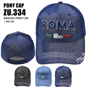 Casquette De Baseball En Jean Lavé Rétro Broderie ROMA Drapeau Italie Sports De Plein Air Chapeau En Coton Réglable