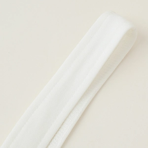 Ruban élastique blanc texturé avec motif de tissage durable pour accessoires de vêtements