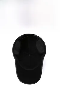 Detailed inner view of warm winter baseball cap with thick lining and ear protection