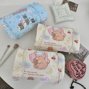 Puppy star pattern 4-in-1 detachable travel toiletry organizer and makeup storage bag