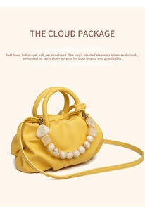 2026 Neue Mode Geraffte Wolken Tasche Handtasche Koreanischer Stil Umhängetasche Knödel Tasche