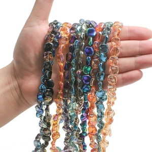 Sparkling 12mm faceted glass bead strands in multiple vibrant colors for DIY jewelry