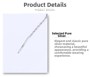 Macro view of S925 sterling silver chain end showing the authentic 925 hallmark
