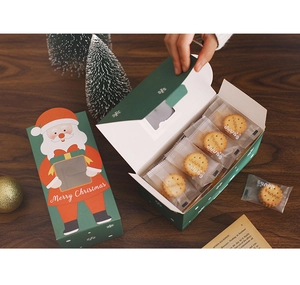 Detailed scene of Christmas gift boxes with Merry Christmas motifs and festive decorations