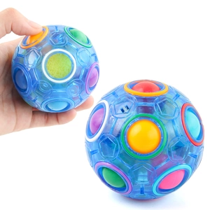 Educational magic rainbow ball puzzle toy for stress relief and logic training