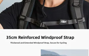Detailed view of the 35cm thickened windproof rope with adjustable buckle and cord lock