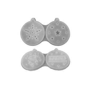 Christmas star and snowflake silicone mold for DIY resin ornaments and hanging tags