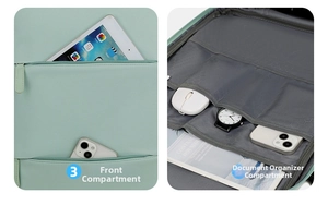 Travel backpack for women large capacity business commuter daypack with multi compartments.