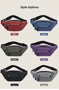 Multi-color collection of durable waterproof oxford waist bags for outdoor sports