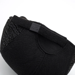 Men's wool blend baseball cap with G-M buckle detail and warm ear protection design