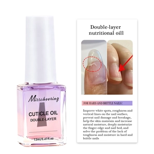 Deeply nourishing 12ml dual-layer cuticle oil for repairing brittle and cracked nails