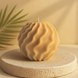Spiral ball silicone mold for DIY geometric scented candles and aroma stone crafts
