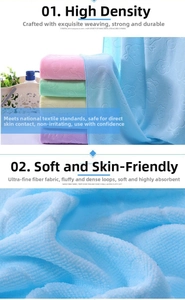 Detail of embossed floral patterns on soft microfiber towels in pastel colors