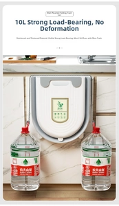 Detail view of 10L hanging kitchen waste bin showing high load-bearing capacity