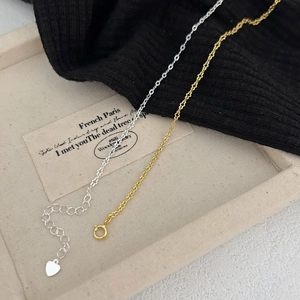 Minimalist S925 sterling silver bracelets in gold and silver with heart charm detail