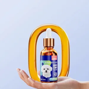 KIMPETY 30ml liquid pet tear stain remover supplement with a dropper for dogs and cats