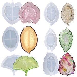 Leaf Shaped Silicone Mold For Resin Casting DIY Handmade Jewelry Tray Coaster Making Ginkgo Monstera Maple Design Crafting