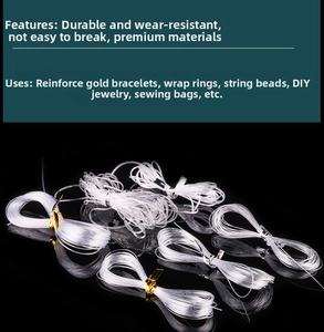 Strong clear elastic beading cord rolls for DIY jewelry making and necklace crafts