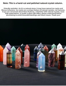 Macro shot of various hexagonal natural crystal pillars showing unique mineral textures