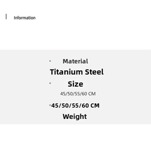 Titanium steel melon seed chain necklace product specifications and sizes details