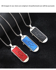Lot de trois colliers hip-hop en acier inoxydable avec pendentif coeur et flèche