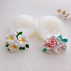 Gardenia and frangipani silicone molds for cake decorating and flower crafts