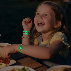 Luminous waterproof cartoon watch tattoo stickers for kids glowing in the dark party