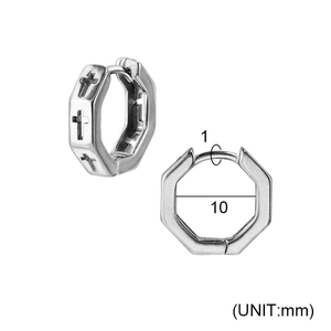 Tableau des tailles montrant le diamètre interne de 10 mm et le relief de la croix sur la boucle