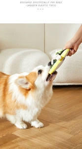 Giocattolo a ciabatta cigolante per cani con corde per masticare e giocare in casa in relax