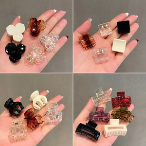 Mini Mollette Per Capelli In Resina Lucida Piccole Clip A Artiglio Supporto Coda Di Cavallo Accessori Capelli Per Donna