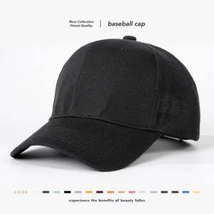 Classic Plain Baseball Cap Cotton Twill Adjustable Solid Color Outdoor Sun Protection Sport Hat Unisex Casual