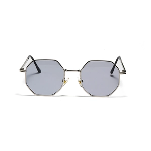 Retro Octagonal Sunglasses Metal Frame Vintage Polygonal Eyewear UV400 Protection Fashion Accessory For Men And Women