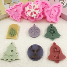 DIY Christmas silicone molds for snowflake and reindeer resin ornaments and cake decor