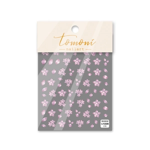5D embossed cherry blossom nail art stickers with delicate pink petal patterns