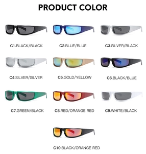 Multiple color options for wraparound sports sunglasses with reflective lenses