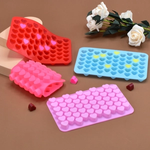 55-cavity heart silicone chocolate mold for DIY baking jelly and candy making