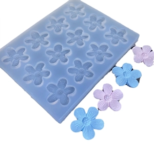 Moule en silicone à 12 fleurs pour décorations de chocolat et gâteaux, texture souple