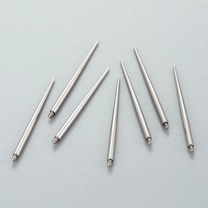 Set of 8 stainless steel piercing taper tools with threaded ends in various sizes