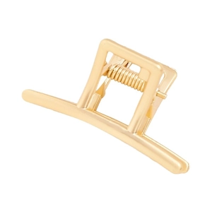 Minimalistische goldene geometrische Haarklammer aus Metall mit poliertem Finish