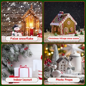 Artificial white snow powder for Christmas village decoration and winter scene scenery